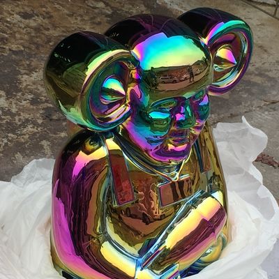 Electroplated Large Metal Wall Sculptures Living Room Cool Animal Sculptures Decorations