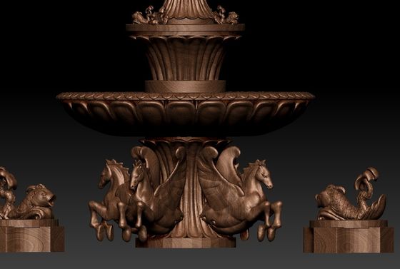 Custom Metal Water Fountain Sculpture Sprinkler Pool Cast Bronze Sculpture