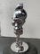 Silver Snake Electroplated Space Cat Sculpture By Hand Balloon Style