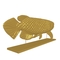 Handicraft Plated Champagne Gold Fish Sculpture For Swimming Pool Tabletop Decoration