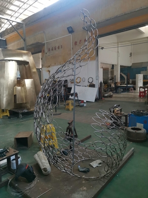 Costruzione del telaio di scultura in acciaio inossidabile su misura Alta stabilità