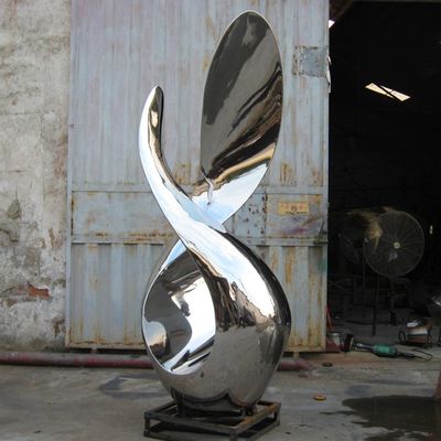 Scultura di acciaio inossidabile del giardino scultura di acciaio inossidabile dello specchio da 2500 millimetri