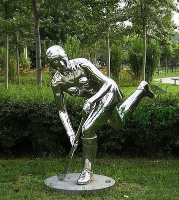 Gray Iron Rodin Portrait Sculpture, figura umana della scultura di acciaio inossidabile 304